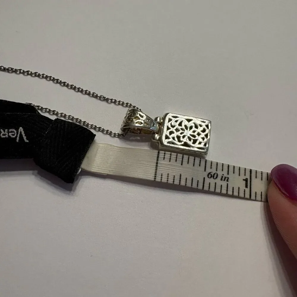Silver Chain with Silver Toned Pendant